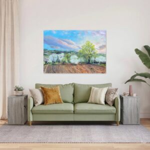 Acasă- Tablou pe comandă- Ulei pe panză- 70x100 cm- VÂNDUT