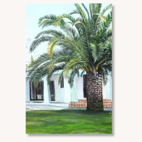 Refugiu tropical- Tablou pe comandă- Acrilice pe pânză - 50x70 cm- VÂNDUT