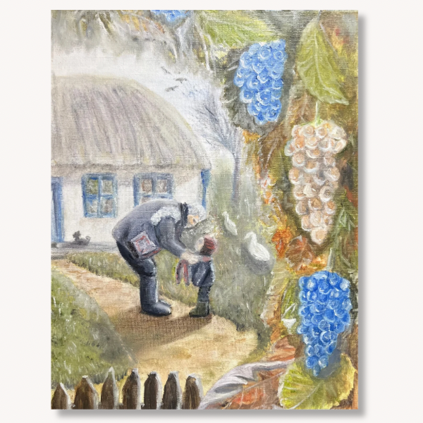 Bunicul- Ulei pe pânză- 50x70 cm- INDISPONIBIL