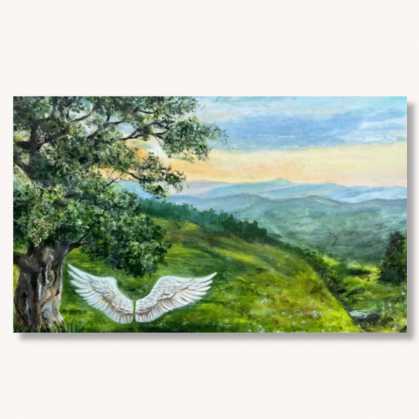 În Rai- Tablou pe comandă- Ulei pe pânză- 50x70 cm- VÂNDUT