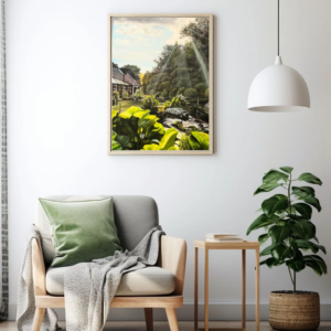 Oaza de liniște- Tablou pe comandă- Acrilice pe pânză- 50x70 cm- VÂNDUT