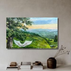 În Rai- Tablou pe comandă- Ulei pe pânză- 50x70 cm- VÂNDUT