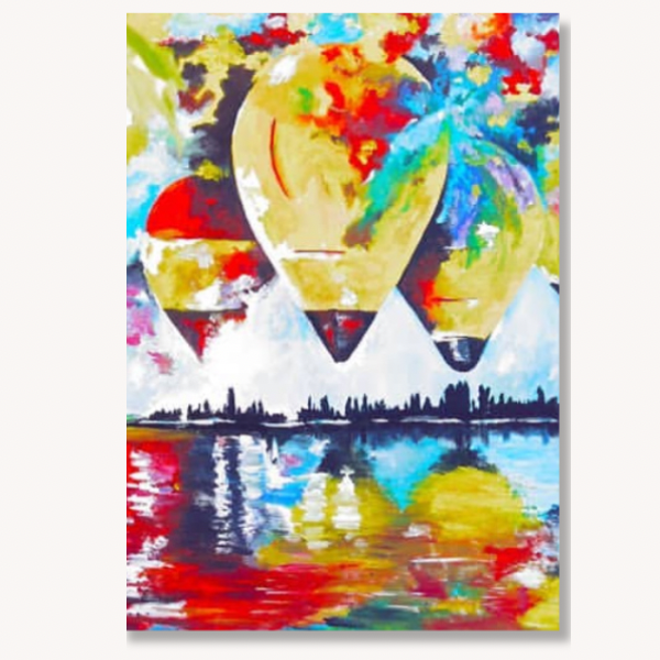 Cappadocia- Tablou pe comandă- Ulei pe pânză- 70 x 100 cm- VÂNDUT