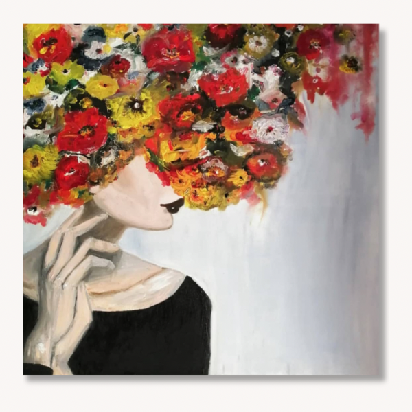 Reverie- Ulei pe pânză- 60 x 60 cm- VÂNDUT