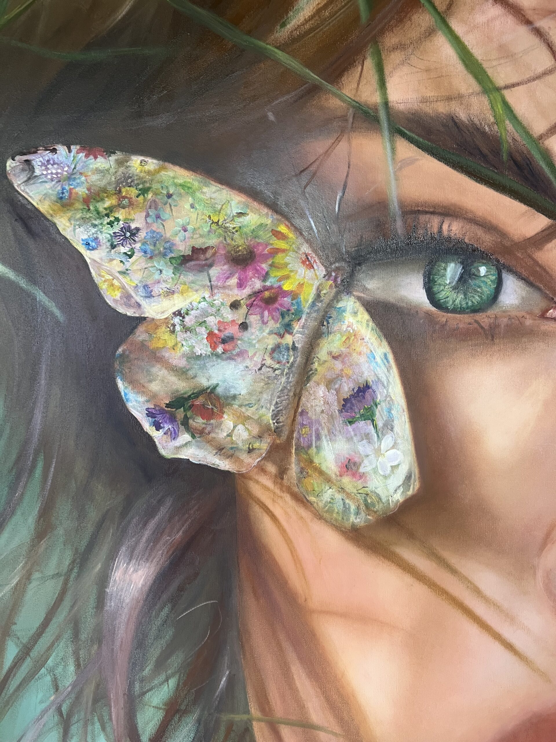 Eva. Prima zi.- Mixed media- Pânză pe șasiu- 100 x 150 cm - imagine 3