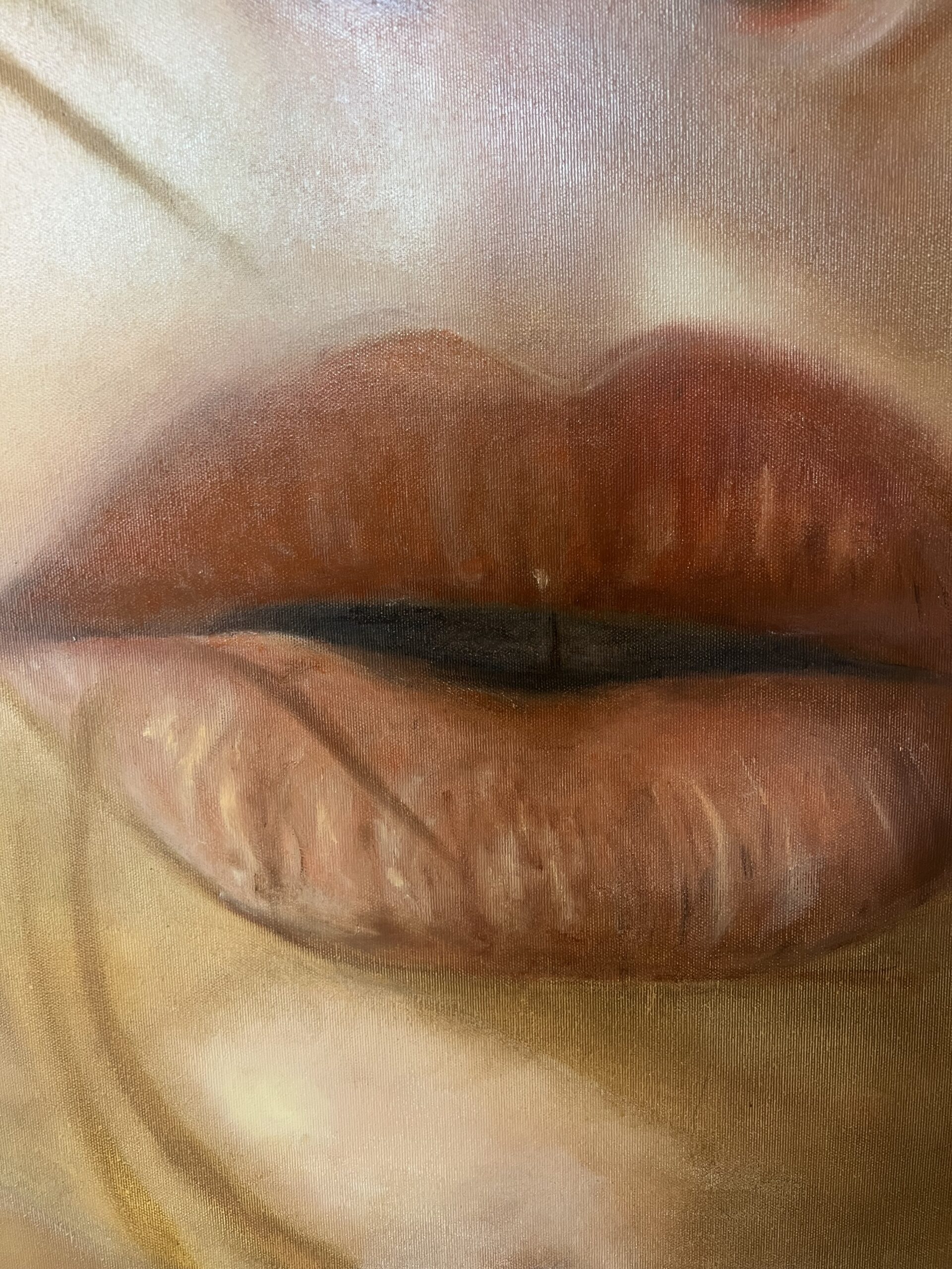 Eva. Prima zi.- Mixed media- Pânză pe șasiu- 100 x 150 cm - imagine 4