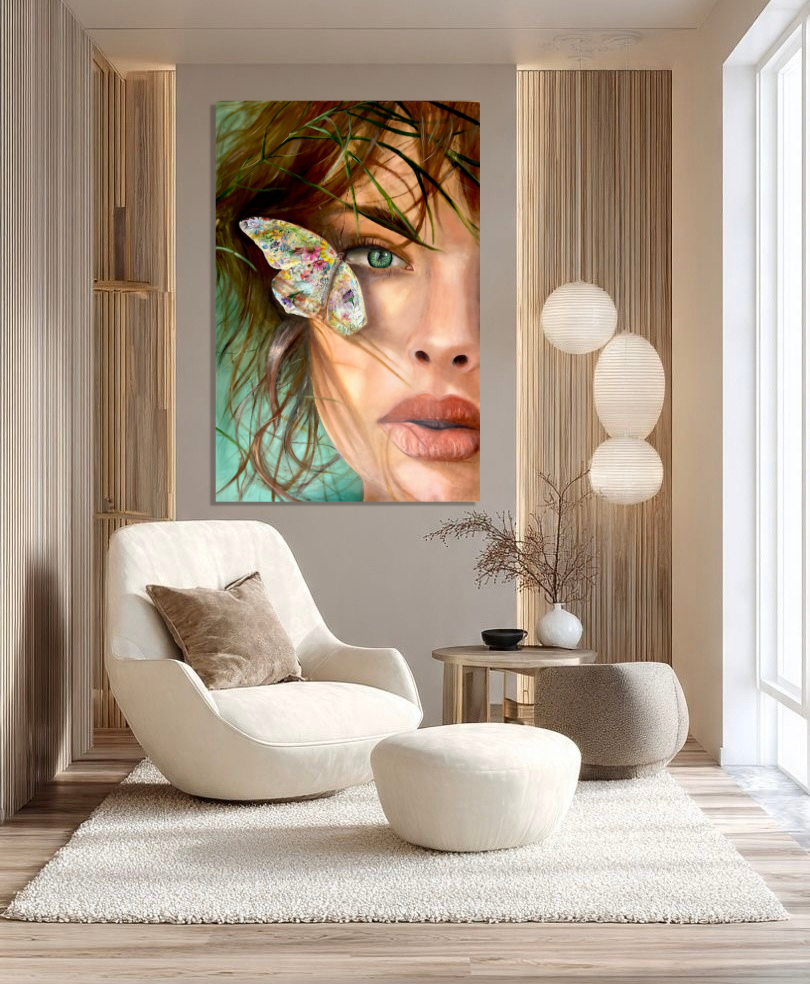 Eva. Prima zi.- Mixed media- Pânză pe șasiu- 100 x 150 cm - imagine 2